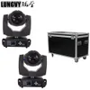 Flightcase emballage 2 pcs/lot 230 w 7R faisceau lumineux Sharpy LED lumière principale mobile équipement d'éclairage de scène 16/20 canal DMX512