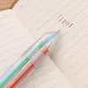 2018 마법의 패션 여러 가지 빛깔의 볼펜 0.5mm 참신 다기능 6 복합 1 다채로운 문구 크리 에이 티브 어린이 Chrismas 선물