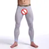 Sexiga Mäns Underkläder Kläder Genomskinlig Zentai Leggings Ballett Silk Long Johns Kostymer Super Stretch Nylon Spandex för män Gratis frakt