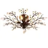 American Iron Crystal Chandelier Light Fixtures village Ceiling Lights Indoor Chandeliers lamp Black Bronze