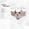 Heißer Verkauf Höschen Frauen Niedliche Cartoon sexy Unterwäsche Baumwolle Lustige Ohren 3D Gedruckt Hund Katze Tiger Anmial Unterwäsche für Frauen