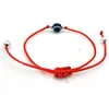 20pcs/lot Lucky Hamsa String Evil Eye Lucky Red Cord Adjustable Bracelet DIY Jewelry