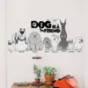 Frete grátis cão é um amigo pug chow chow jiwawa cães adesivo de parede para pet shop quarto de crianças sala de estar animais decoração de casa decalque arte mural