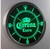 NC0092 Corona Extra Crown Beer Bar Neon знак светодиодные настенные часы