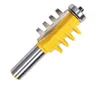 Brand New 1/4 "Shank Rail Reversible Finger Colling Glue Router Bit Cone Tenon Woodwork Cutter Power Tools Router Cutter