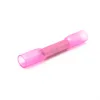 50 PCS Nylon Calor Shrink Butt Connectors Isolados Fio Elétrico Friso Terminais Bloco Rosa BHT1.25 22-16 AWG