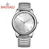 BAOSAILI Full Stainless Steel Arab Numbers Women Bracelet Watch Small Dial Watches For Women Clock Elastic Quartz Wristwatch