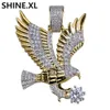Мужчины ожерелье цвета золота гальваническим Летающий орел ожерелье Micro Pave Циркон моды животных оптовой продажи ювелирных изделий