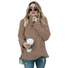 2018 mode épais sweat à capuche chaud doux automne hiver femme grande taille pulls fausse fourrure vêtements d'extérieur femmes décontracté en peluche sweats à capuche