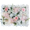 Nouveau 10pcs élégant lait blanc rose hydrtensia mural de fleur de fleur de mariage décoration maître de table de décoration fournit 40x60cm chaque pièce