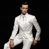 White Shawl Lapel Men Suits Wedding Suits Bridegroom Groom Wear Business Custom Made Slim Fit Formal Tuxedos Best Man Blazer Prom 3Pieces