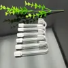 New Hook Glay Glass Slide Bong Bong Tubulh Titanium Unh Nail, bolhas de vidro para fumar coloras de mistura de tubos