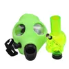 New Silicone Smoke Gas Mask Pipes Bongs Shisha Hookah Water Pipe FDA Silicone Skull Acrylic Bong Pipe Silicone Oil Rigs Smoking Pipe