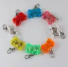 Pet Dog Cat LED Flash Bone Safety Pendant Collar Circular Light Clip Vismable Populär SN932