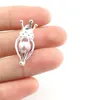 925 Sterling Silver Pick a Pearl Cage Crown Beauty Locket Pendentif Collier Boutique Lady Gift K987