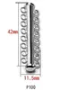 2 Stück/Lot 7-8 Multilayer 925 Silber Rohr Schiebeverschluss für mehrere Stränge Armband Halskette Endschnalle Verbinder Schmuckherstellung Zubehör