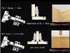 隠されたキャビネットヒンジ110度すべてのモザイク - セルフクローズ/ 2パッケージ