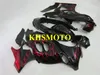 Kit de carénage de moto pour SUZUKI KATANA GSXF600 GSX600F 2003 2006 GSXF 600 03 05 06 GSX 600F, ensemble de carénage noir flammes rouges + cadeaux SY15