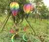 Rainbow Stripe Grid Windsock Hot Air Ballon Wind Spinner Garden Yard Outdoor Decoratie Opknoping Decoratie CCA9793 30PCS