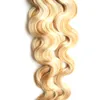 P27 / 613 Onda Do Corpo Da Cor Remy Do Cabelo Humano 1g / strand 100g Micro Anel Extensões de Cabelo humano 18-24 polegada Micro Loop Humano Extensões de Cabelo Remy