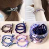 24pcs / box einfaches Haar-Seil Hairband Damen-buntes Haar-Gummiband-Band-elastisches Schnur-Haar-Zusätze Wholesale freies Verschiffen 0762WH