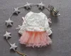 Baby Mädchen Kleid Neue Frühling Langarm Prinzessin Kleider Nette Schleife Kinder Kostüm Kleinkind Mädchen Herbst Party Vestidos 0-3Y