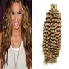 Pre-bonded Company I Tip Curly Hair Bundles Remy Hair Weave Natural Human Hair Extensions Can Mix Length 10-26inch