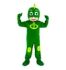 Factory Direct Sale Hot Green Sunny Boy Halloween Fancy Dress Cartoon Volwassen Dierlijke Mascotte Kostuum Gratis Verzending