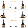 1Pair Высокое Качество Z5 H11 H7 H4 Светодиодная лампа 50W 5800LM Светодиодная лампа для автомобильного комплекта Tricolor 3Color LED Headlight 3000K 4300K ​​6000K