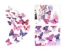12 adet / grup 3D Kelebek Buzdolabı Mıknatıslar Ev Dekor Dekoratif Buzdolabı Çıkartmalar Renk Stereoskopik Duvar Sticker Dekorasyon