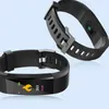 Smart Watch LCD -scherm ID115 plus armband fitness horloges band hartslag bloeddrukmonitor polsbandje