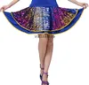 현대 댄스 팀 연습 스커트 Dancewear 의류 ​​의상 스팽글 스퀘어 댄스 파티 연습 공연 Attires Costumes Skirts