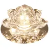 Kryształ Lotus Flower Spotlights 5 W LED Sufit Lights Korytarze Schody Przewijanie Downlight Balkon Porch Lampa sufitowa