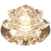 Cristal Lotus Flower Spotlights 5W LED Luzes Luzes Corredores Escadas Aisle Downlight Balcão Varanda Lâmpada de teto