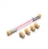 Pennello per penna sfumata punteggiata di alta qualità 6 Set di spugne Set di strumenti per nail art in polvere glitterata M19 # 25