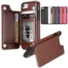 Cell Phone Cases Credit Card Slot Leather Cases for iPhone 15 14 13 12 Pro Max XS XR PU Flip Cover Wallet Case with 3 Slots for Samsung Note 20 S21 S22 Plus in OPP Bag FR3C