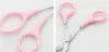 Forbici taglia sopracciglia rosa con pettine Lady Donna Uomo Depilazione Grooming Shaping Shaver Rasoio per sopracciglia Clip per capelli ciglia8806143