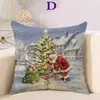 Éléments de noël taie d'oreiller festive nouvelle mode coussin lombaire taie d'oreiller enfants cadeau voiture canapé câlin taie d'oreiller