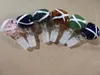 2018 Heady Ciotola di vetro colorato per bong Tubi di acqua di vetro Ciotola maschio 14mm 18mm Per Dab Rig Glass Bong Tubi di acqua Accessori