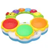 Verwirrt pädagogische elektronische Handklatschtrommel Lichtmusik Kindheit weiß gelb gemischte Lernmusikspielzeug Geschenke für Baby