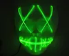 Maschera di Halloween LED Light Up Maschere per feste The Purge Election Year Grandi maschere divertenti Festival Forniture per costumi cosplay Glow In Dark GA323