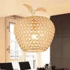 Nowoczesny Kryształ Apple Jadalnia Wisiorek Light Restauracja Bar Counter Lampa Wisiorek Korytarz Balkon Lampa Wisiorek