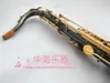 Japanska Suzuki Professionella prestanda Musikinstrument BB Tone Tenor Saxofon Brass Black Nickel Gold Sax Gratis frakt