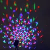 تأثيرات LED 3W كامل اللون المصباح الدوار الذي تم تنشيطه الصوتي RGB Crystal Magic Ball Laser Light DJ KTV Disco Labours Auto