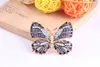 Fashion Colorful Rhinestones Brooches Alloy Plating Butterfly Animal Brooch Women Design Jewelry Full Rhinestone Exquisite Pins