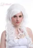 Ly CS pas cher vente soirée dansante cosplaysMédiéval Renaissance Marie Antoinette princesse longue blanche bouclée ondulée Cosplay perruque