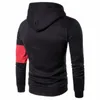 424 Embroidry Mens Casual Hoodies Male Designer Solid Color Hooded Sweatshirts Simple Patchwork Hip Hop High Street Pullover