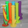 vente chaude silicone pipe à eau rig silicone bongs pipe à eau en silicone bongs en verre tuyaux en verre conduites d'eau en silicone livraison dhl