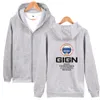 Gign Gendarmerie 2017 Hoodies Men Zipper Fashion Style Hoodies Män Hip Hop Streetwear Long XXXXL Plus Storlek