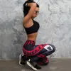 Kobiety Spodnie Yoga Fitness Legginsy Sport Elastyczne oddychanie kompresyjne rajstopy biegowe seksowne szczupły trzask drukowane 4276844